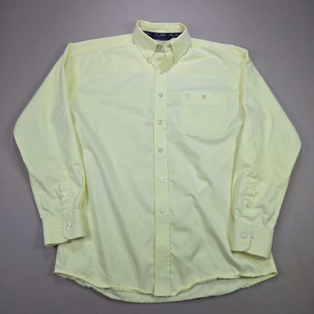Wrangler George Strait Cowboy Cut Mens Yellow‎ Long Sleeve Button Down Shirt XL